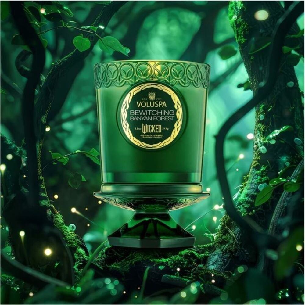 Voluspa Elphaba Wicked Collab Bewitching Banyan Forest Candle 8.50z / 241g NEW - Picture 7 of 11
